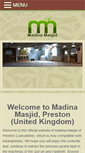 Mobile Screenshot of madinamasjid.net